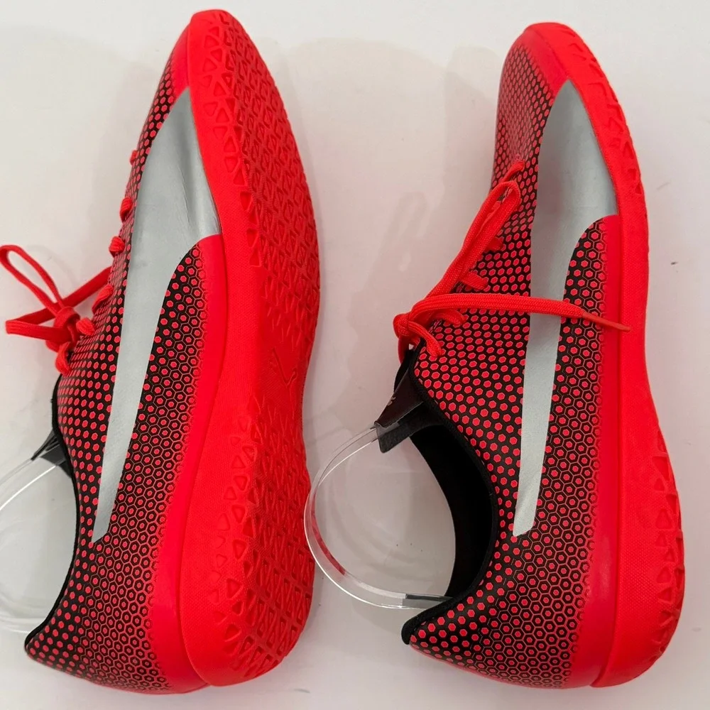 Puma Truco IT Soccer Shoes Mens 13 Red Silver Indoor Futsal Athleisure Blokecore